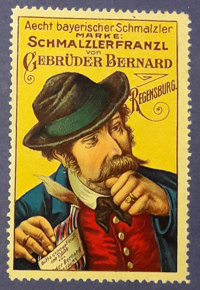 Bernard-Schmalzlerfranzl-Reklamemarke